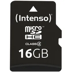 Intenso 16GB microSDHC Class 4 + SD-Adapter