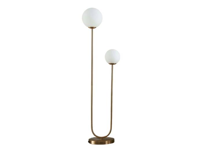 Lampadaire en verre doré / laiton 130 cm