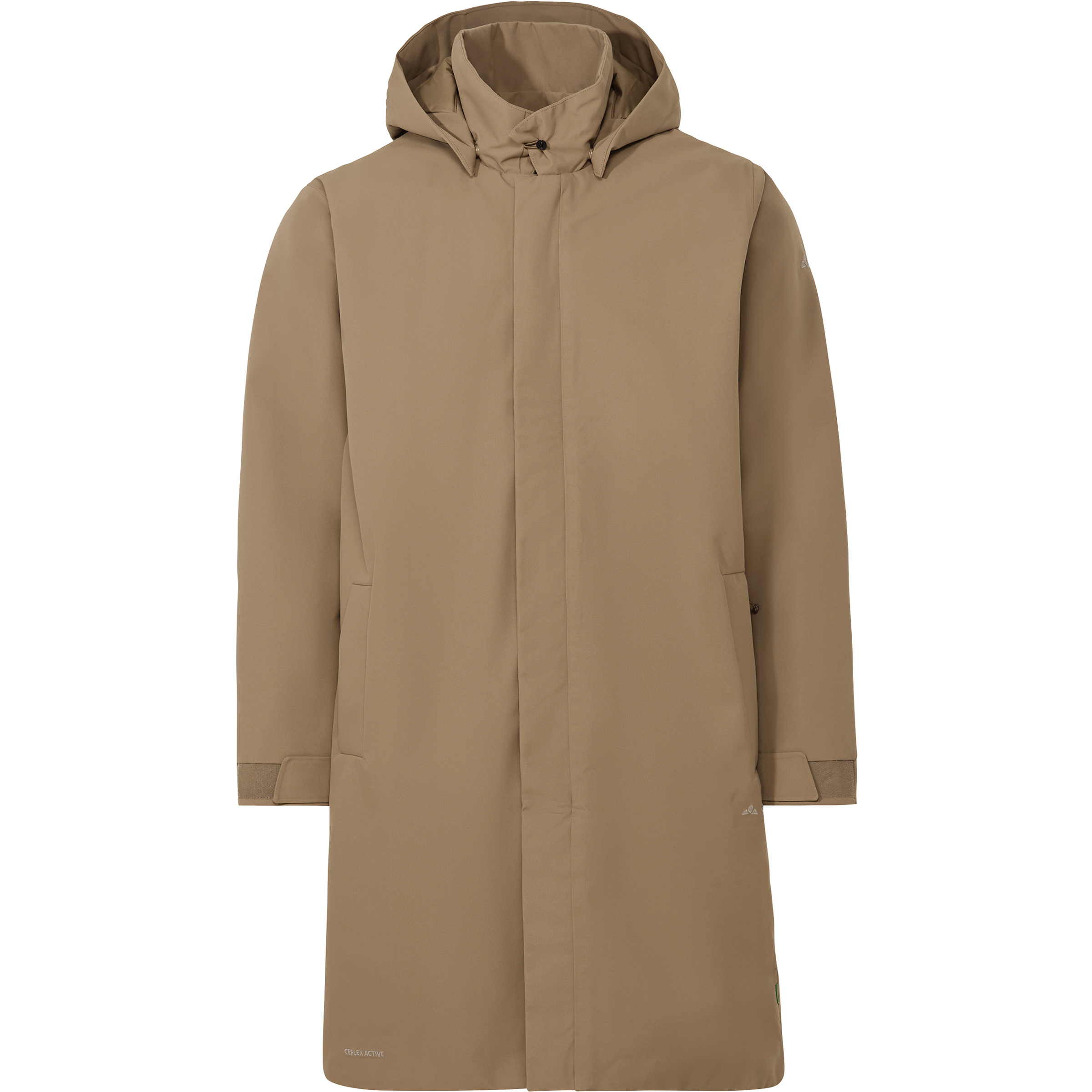 Vaude Coreway Padded Trench Mantel Herren Winterjacke beige Größe M Lifestyle Isolierend Wasserabweisend