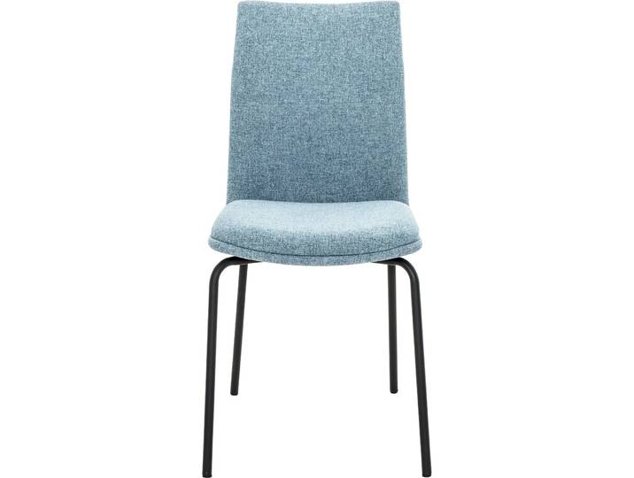 Stilvoller Stuhl Lorena Stoff blau - Stuhl