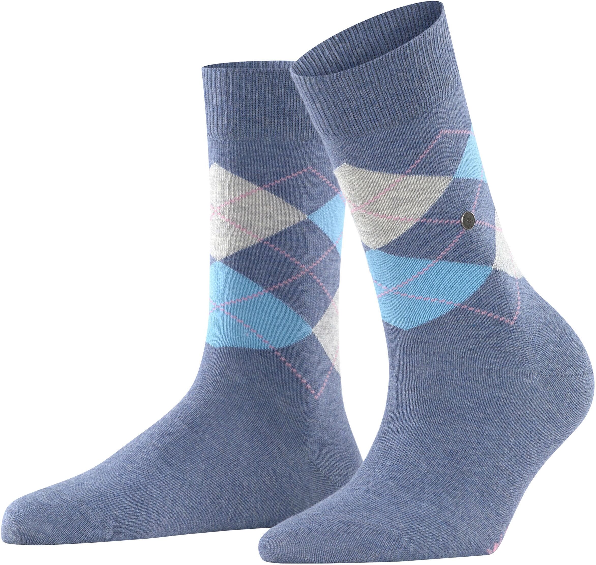 Socken BURLINGTON "Basic Gift Box", Damen, Gr. 36-41, Sockengrösse, metal, Baumwollmischung, mehrfarbig, Socken Socken, Gift-Box, Argyle-Design, Burlington-Clip, Einheitsgrösse 36-41 metal 36-41, Sockengrösse