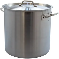 AcMax Kochtopf Edelstahl mit Deckel 36 Liter Gastro- Topf