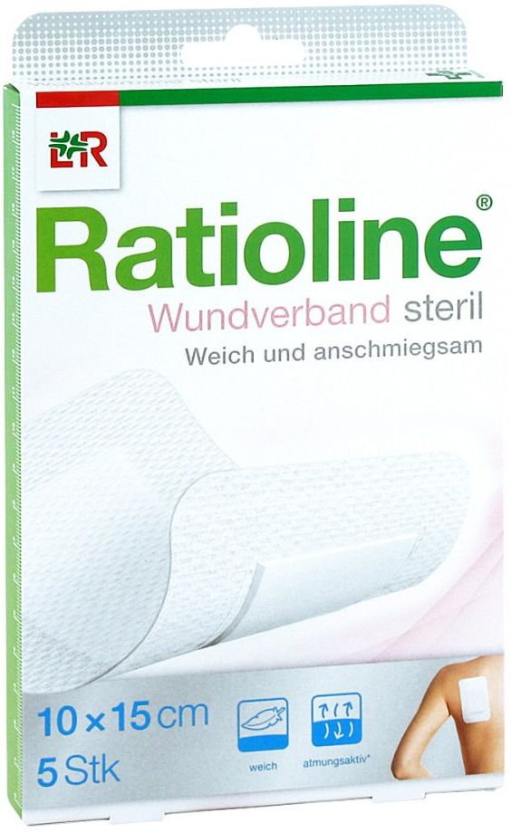 Ratioline Wundverband 15x10 cm steril