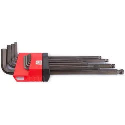 RS PRO, Sechskantschlüssel, L-Form Innensechskantschlüssel lang, Satz 9-teilig, 1.5mm