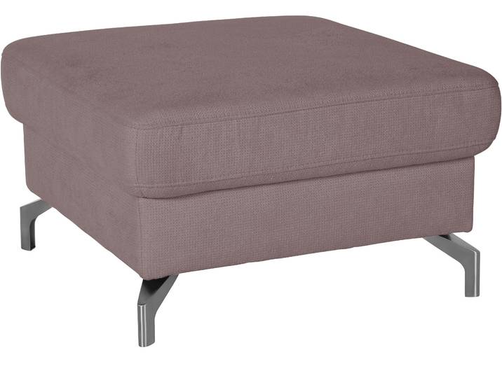 Hocker SIT & MORE Percy , lila (flieder), B:72cm H:43cm T:72cm, Hocker, Hocker, Fusshöhe 12 cm, wahlweise mit unterschiedlichen Fussfarben
