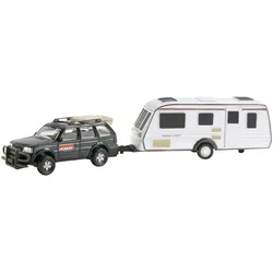 Auto mit Wohnwagen