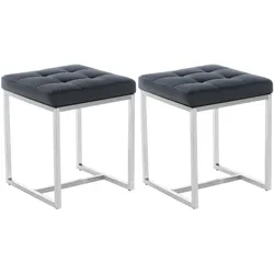 CLP 2er Set Sitzhocker Barci   Farbe: schwarz