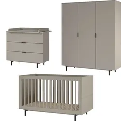 Germania Babyzimmer-Set Tomino 4tlg. Dekor Grau