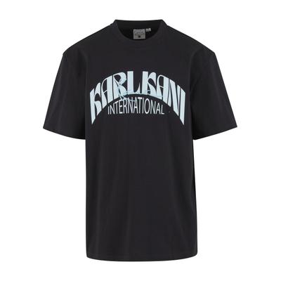 T-Shirt KARL KANI "Karl Kani Signature International T-Shirt", Herren, Gr. XS, schwarz, 100% Baumwolle, bedruckt, oversize, Rundhals, Shirts T-Shirt