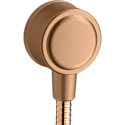 hansgrohe AXOR Montreux Fixfit Wandanschluss, mit Rückflussverhinderer, 16884140, Farbe: Brushed Bronze