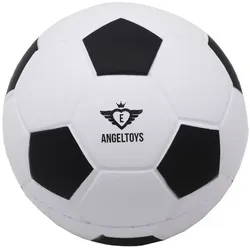 Engelhart Fussball Soft-Foam, Durchmesser 12,5 cm - Schwarz/weiss