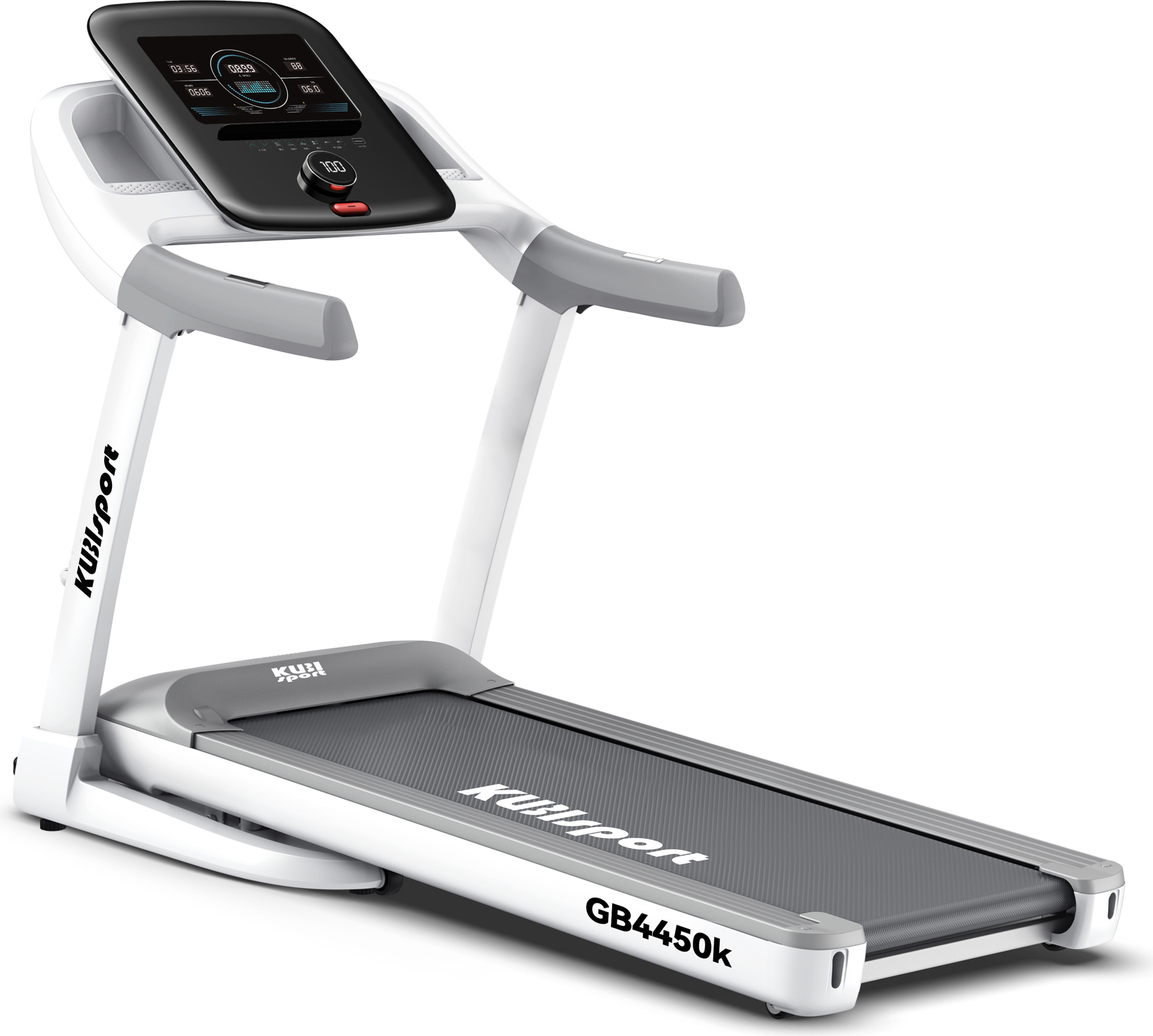 Schlankes Design, Laufband mit PAUSE-Funktion, Bluetooth zur Verbindung mit Lauf-Apps