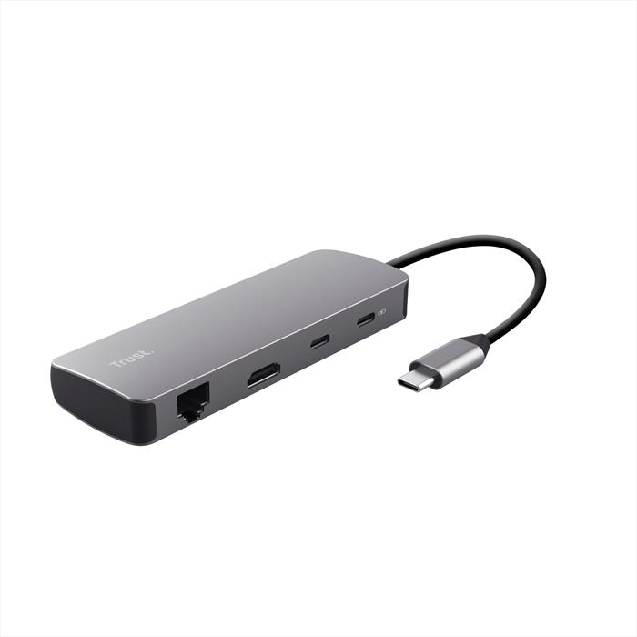 Trust Dalyx 8-in-1 Multiport Adapter-grey