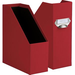 Rössler-Papier Stehsammler 1318452361, S.O.H.O., A4, Pappe, extra breit, rot, 2 Stück