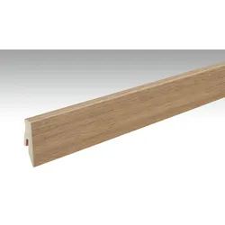 MEISTER Laminatfolien-ummantelte Profile Fußleiste Profil 3 PK 2380 x 60 x 20 mm 06952 Stieleiche natur