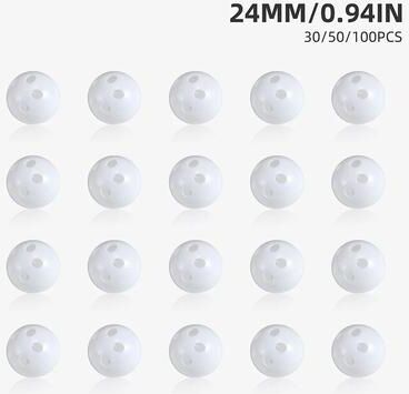 Uplifted Finds DIY Pet Toy Replacement Rattle Balls rattle Ball 24 Mm 50 Pcs