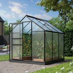 Vitavia Gewächshaus "Comet 3800",schwarz,3,8 m2
