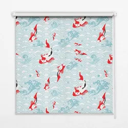 INNENROLLO - Fensterrollo - Rollo - 80x180 cm - Fische im Wasser