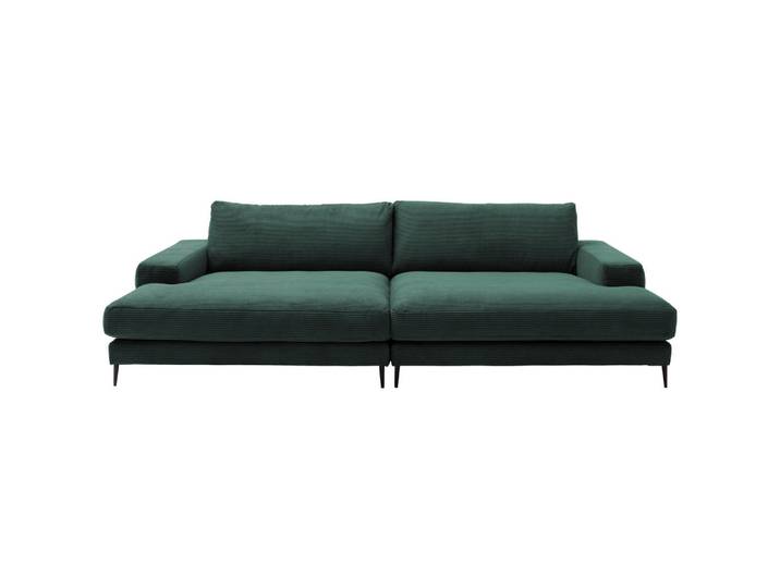 Dieter Knoll Bigsofa, Grün, Metall, 2-Sitzer, Füllung: Federn, Kaltschaum, Vlies, 296x83x177 cm, Typenauswahl, Fußauswahl, Stoffauswahl, planbar, Hocker erhältlich, individuell planbar, Wohnzimmer, Sofas & Couches, Sofas, Bigsofas