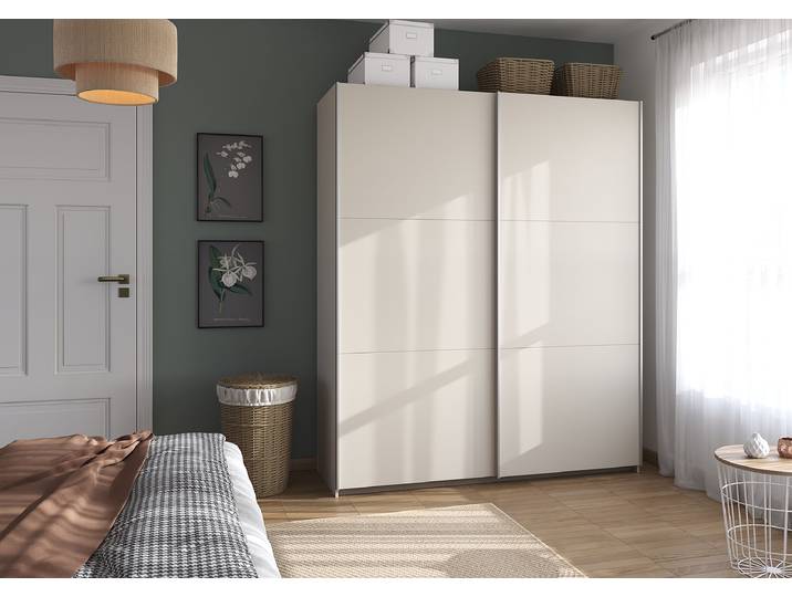 Schwebetürenschrank Aurelio 175cm Beige/Kaschmir Basic
