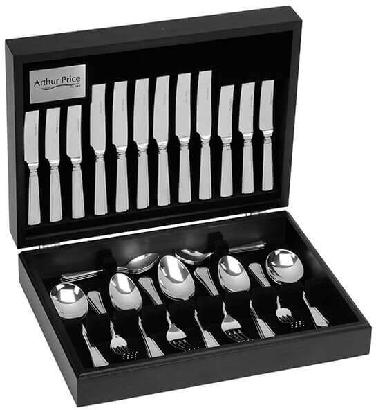 Arthur Price Classic Grecian 124 Piece Cutlery Canteen FREE Extra 12 Tea Spoons
