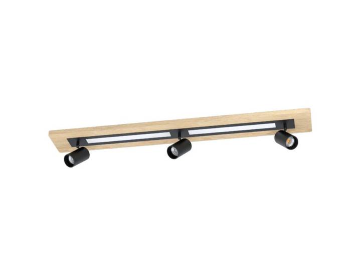 Eglo Deckenleuchte Torrestralle, LED-Spot, Holz, Schwarz flexibe