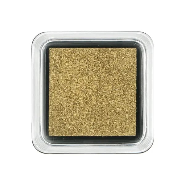 Dille & Kamille Stempelkussen goud 5 x 5 cm