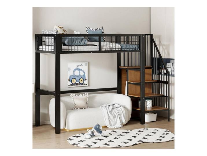 LuxusKollektion Kinderbett Hochbett Kinderbett mit Regal