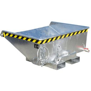 BAUER Kippbehälter EXPO-E 275, für Stapler, für Späne, 0,275 m³, verzinkt, 750 kg