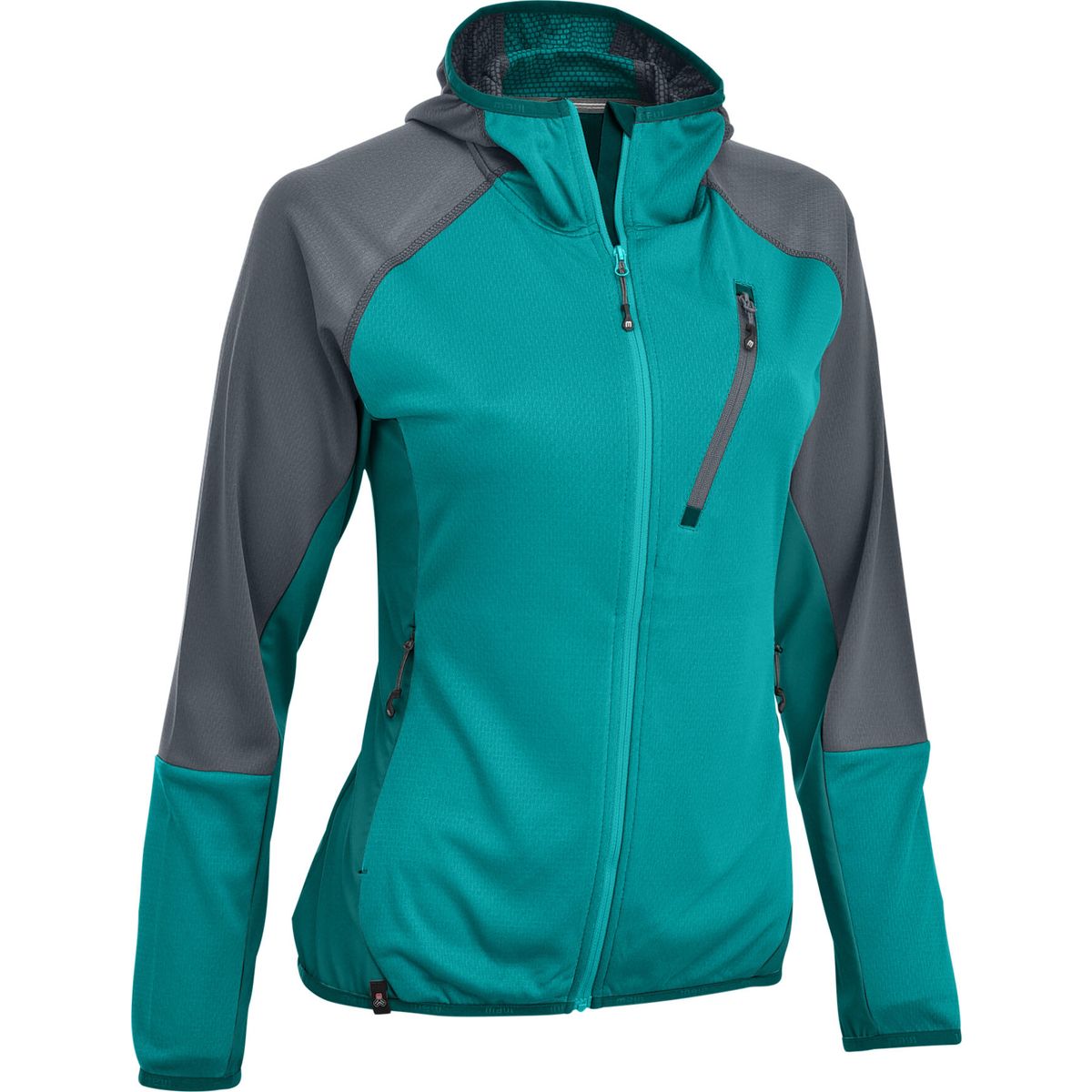MAUL Sport Riedlerspitz XT - Leichte Fleecejacke m. Kapuze türkis green/dark grey (6710) 36 5319100304-6710-36