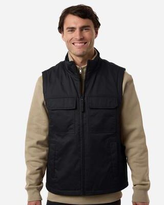 Harriton M723 ClimaBloc Station Vest in Black size 5XL   Polyester Blend