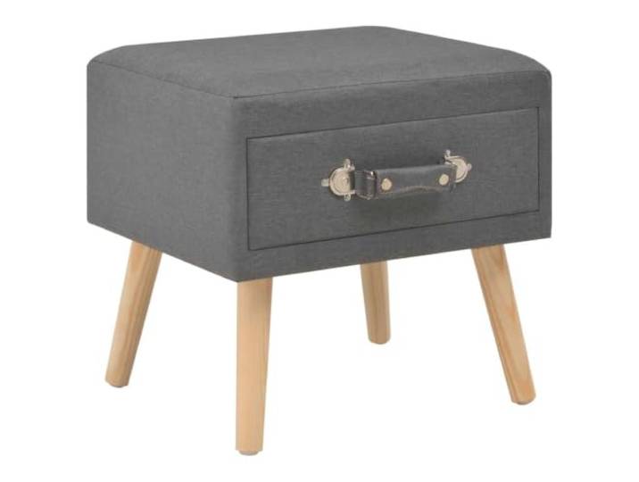 Makastle Nachttisch Dunkelgrau 40x35x40 Stoff