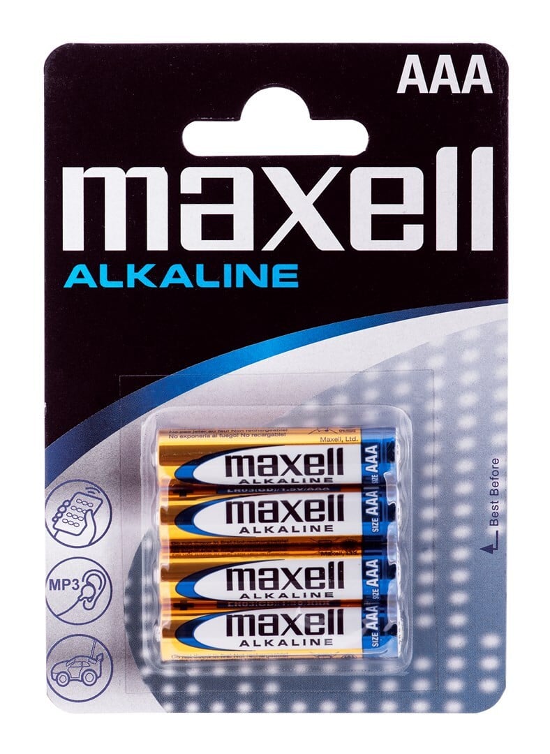 Maxell Alkaline LR-03 AAA Batterijen 4-pack