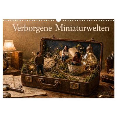 Verborgene Miniaturwelten (Wandkalender 2027 DIN A3 quer), CALVENDO Monatskalender