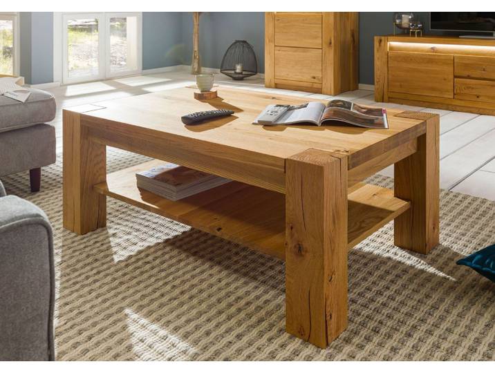 Couchtisch Wildeiche 110x70x45 natur geölt KENT #115