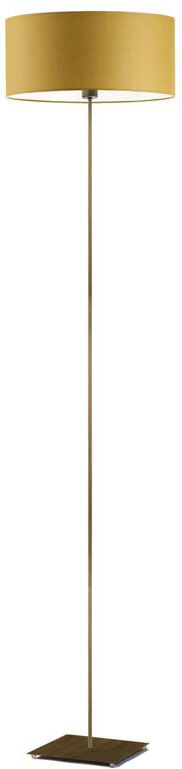 17 Stories Ayania 150 H cm Traditional Floor Lamp Mustard/Antique Gold 150cm H X 30cm W X 30cm D