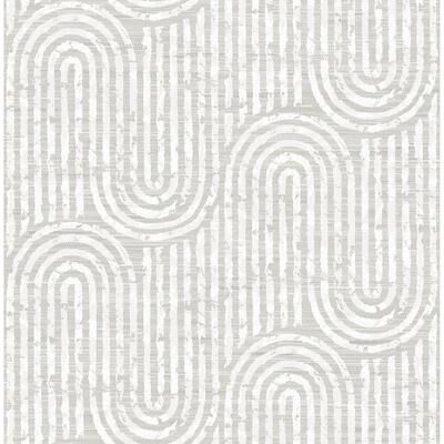 A-Street Prints Trippet Bone Zen Waves Wallpaper