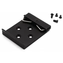 KKSB DIN-Schienenclip für 35mm Hutschiene, beschichtetes Aluminium, schwarz