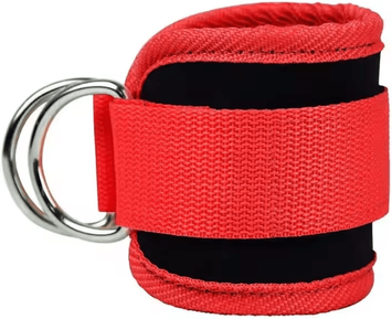 Uplift Curations Ankle Straps For Cable Machines For Glute, Leg And Lower Body Workouts red