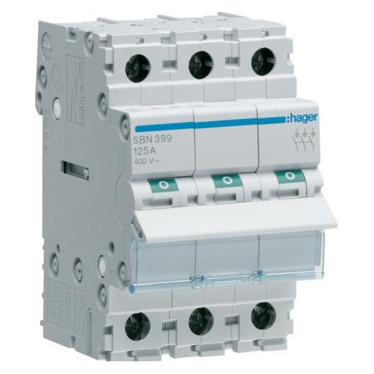 Hager Rozłącznik modułowy 125A 3P (SBN399) (SBN399)