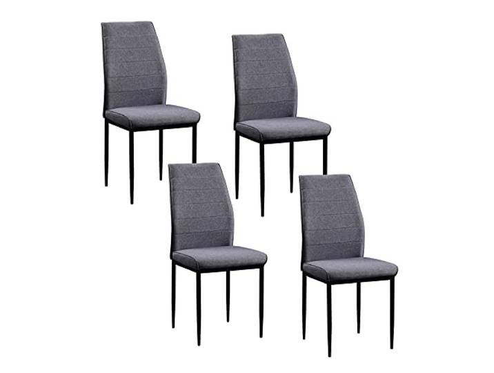 HTI living Stuhl Madison Webstoff Grau Esszimmerstuhl 4-teilig