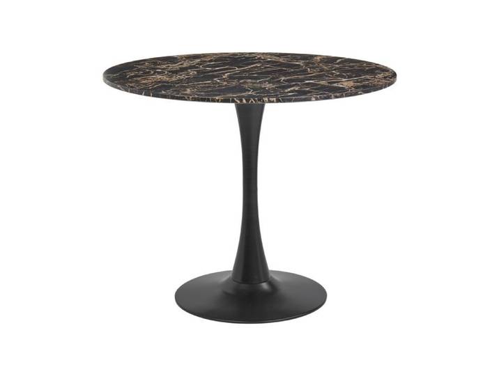 Table de repas BOCA Noir/doré 90 cm 90 cm
