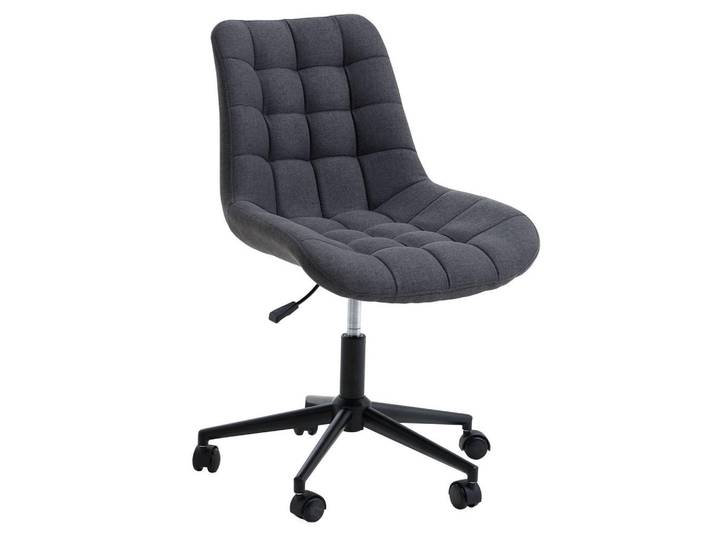 Idimex Drehstuhl Talia dunkelgrau, Dunkelgrau, Mode, 53x89x61 cm, Büromöbel, Bürostühle, Drehstühle