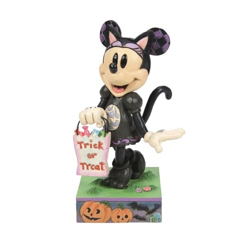 Enesco Disney Traditions Jim Shore Minnie Mouse in zwart kattenkostuum beeldje