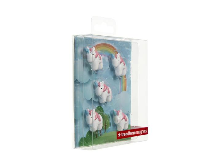 Magnete 5er-Set Unicorn Weiss