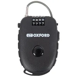 Oxford Retra 75cm Zahlenschloss mit einziehbarem Kabel