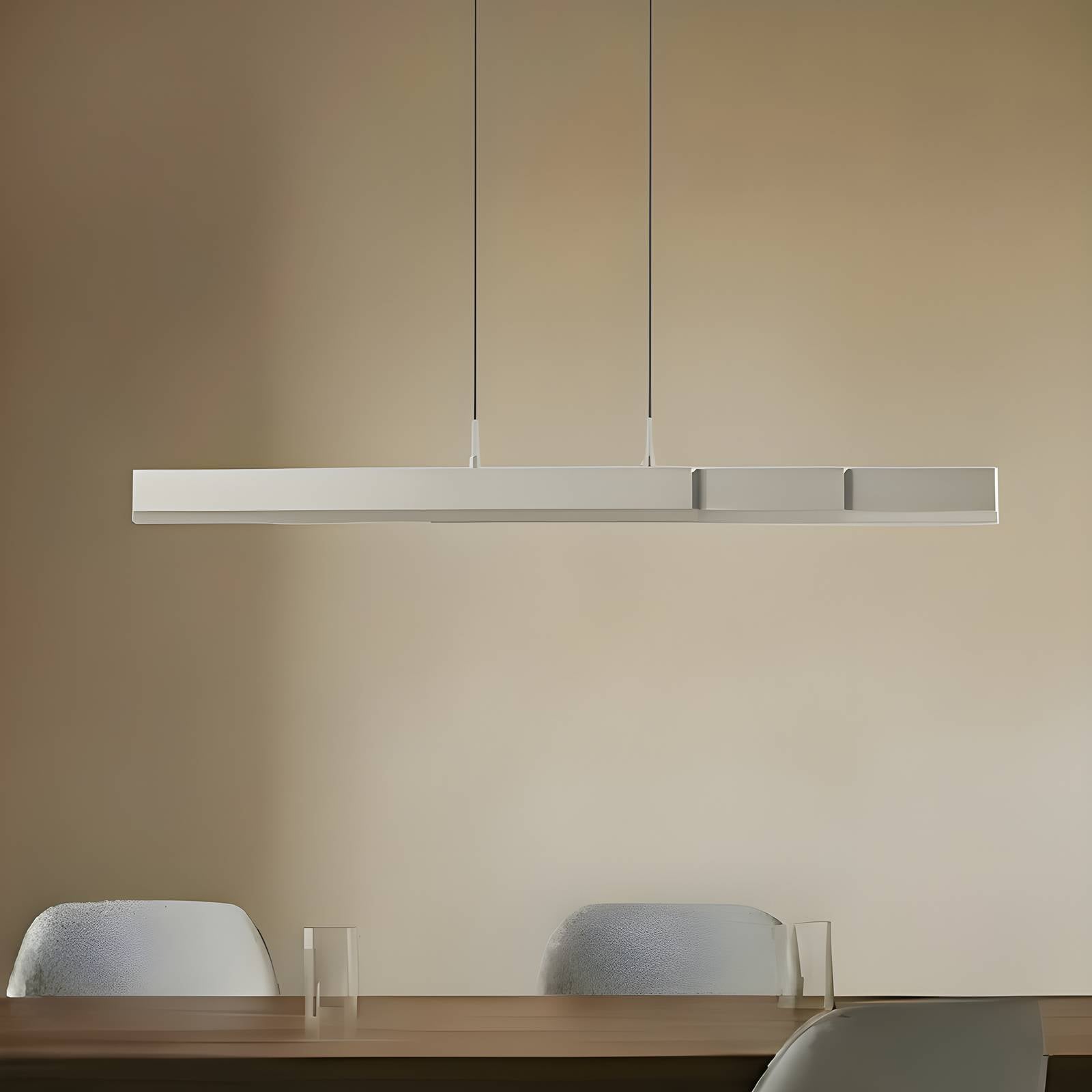 Hängelampe Torven Lucande, dimmbar, alu / grau / zink, für Wohn- / Esszimmer, Metall, Modern