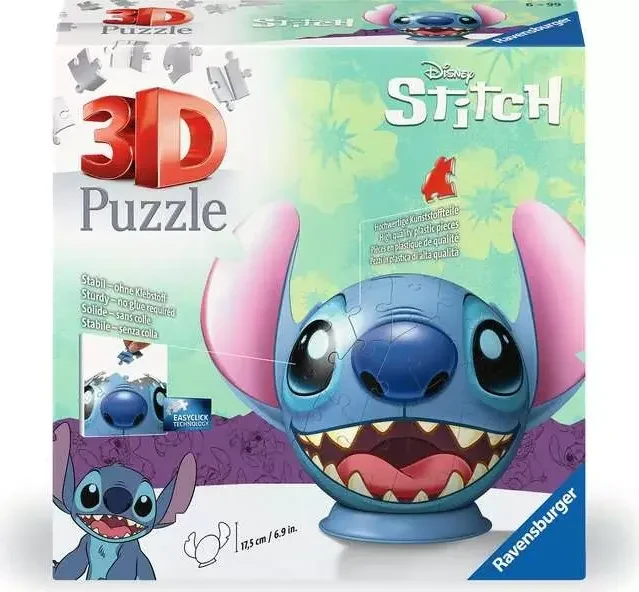 Puzzle-Ball Disney: Stitch mit Ohren 72 Teile
