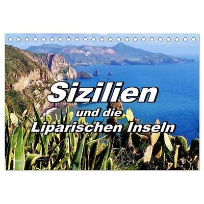 Sizilien und die Liparischen Inseln (Tischkalender 2027 DIN A5 quer), CALVENDO Monatskalender