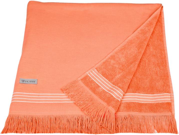Hamamtuch ROSS Hamam , orange, B:90cm L:180cm, Hamam Frottier, Hamam Frottier, Handtücher, Hamamtuch, idealer Begleiter für Strand, Sauna oder Wellnessbereich